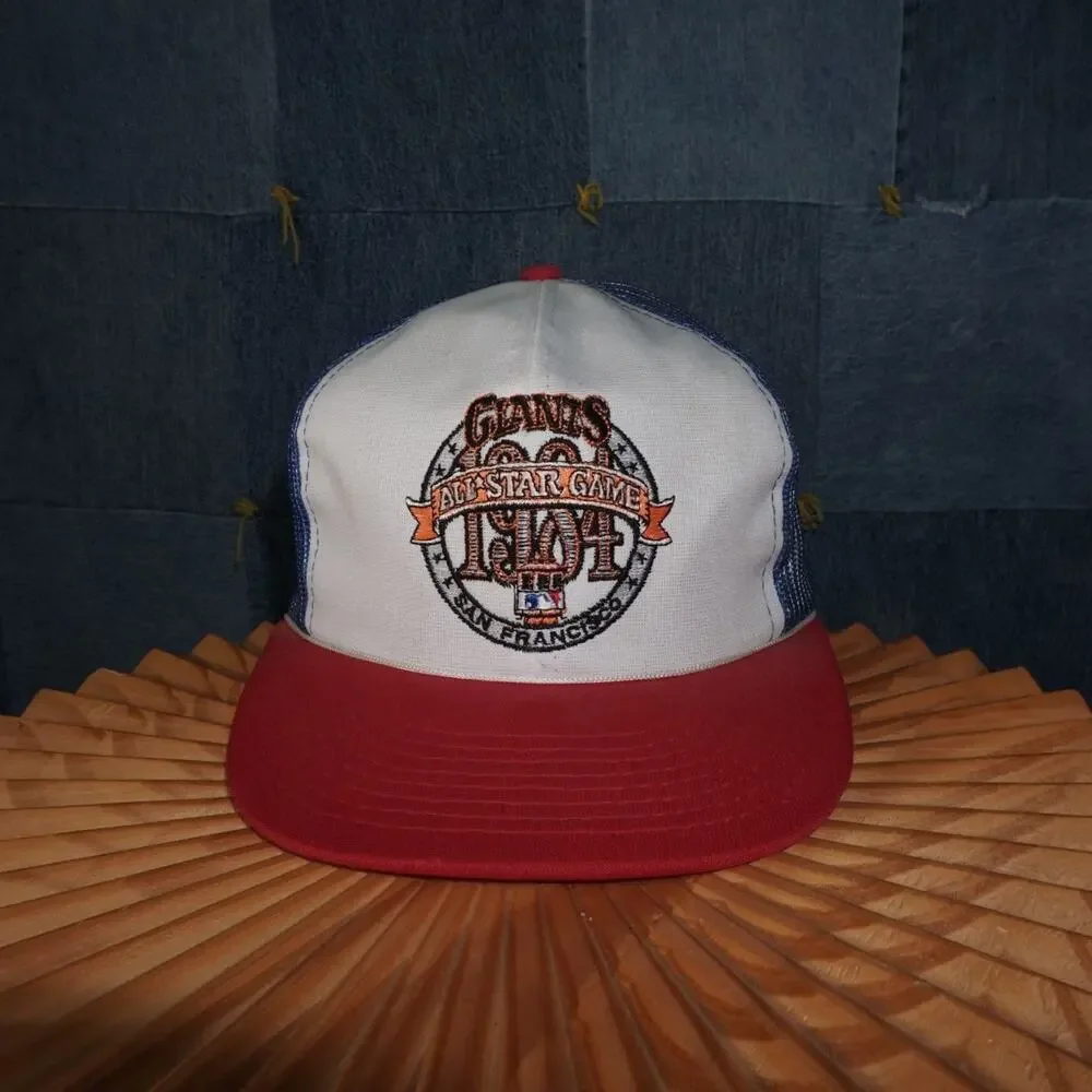 OSFA - Vintage Y2K Mlb Hats san francisco giants embroider